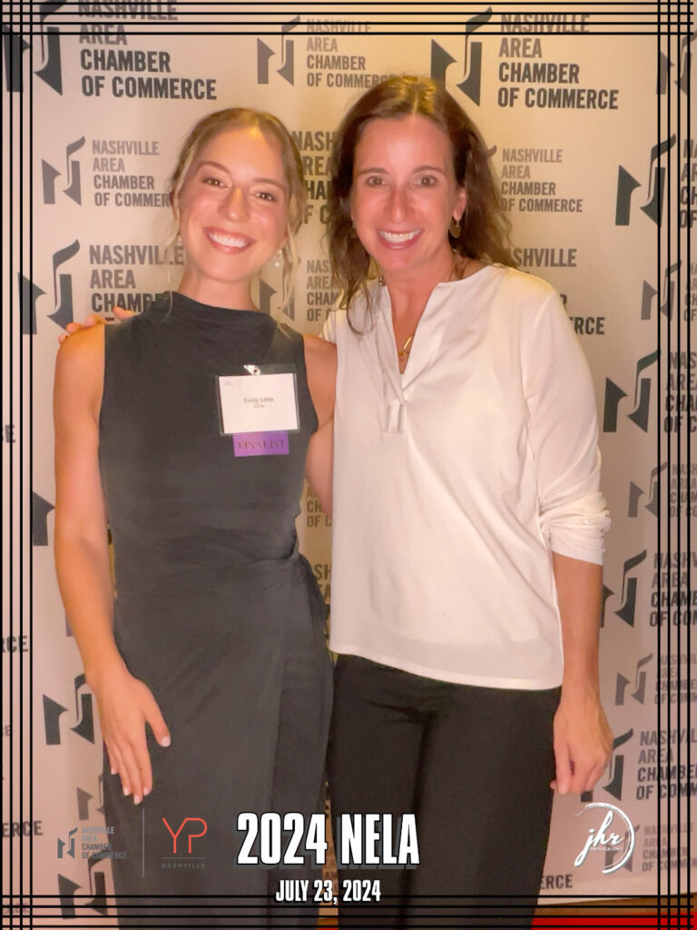 A photo of Emily Little with Circa's COO Laura Deleot at the event.